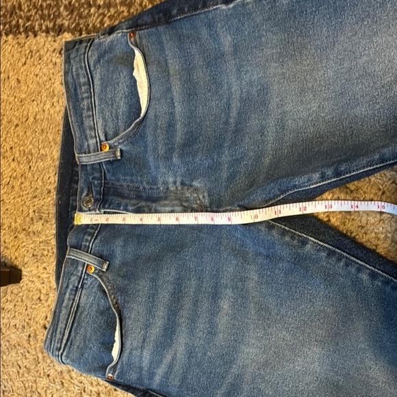 Levi's Blue Straight Leg Jeans with Authentic Fading - Picture 11 of 12